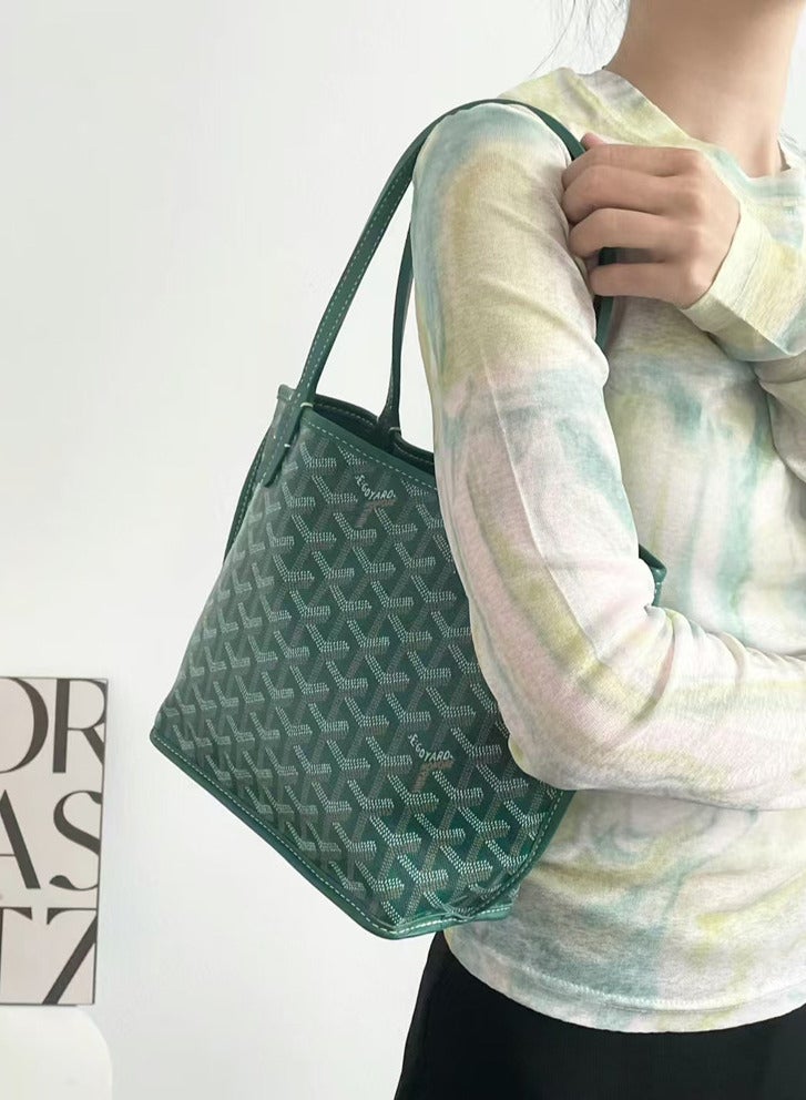 Women's mini Tote bag GREEN - Image 4